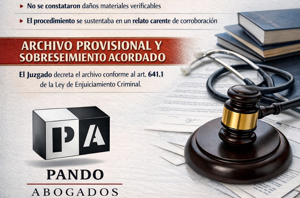 Archivo de causa penal por lesiones y atentado a sanitario: análisis jurídico de un caso real